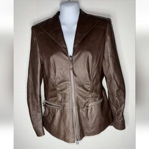 Lafayette 148 New York Leather Jacket